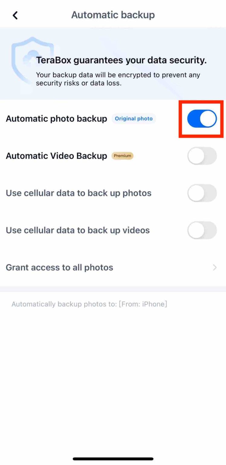How To Use TeraBox For Automatic Backup?