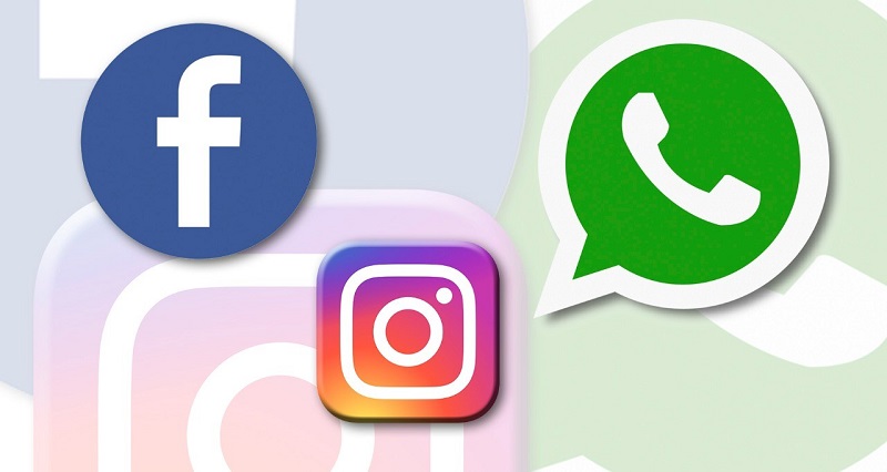 WhatsApp Instagram Facebook logo