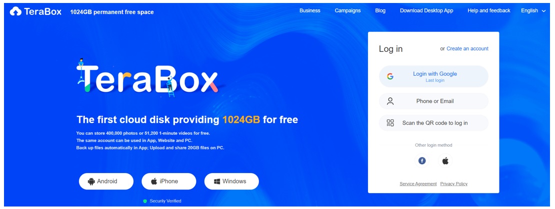 02 How to Login to a TeraBox Account