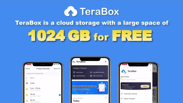 02 TeraBox 1024GB free storage