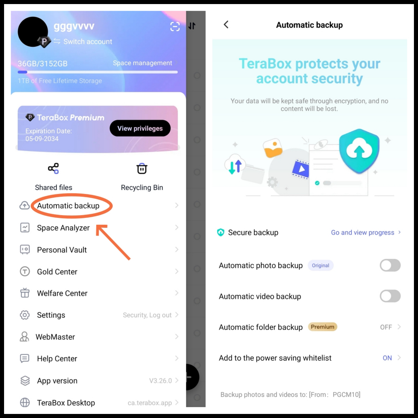 Start Your Backup with TeraBox 01