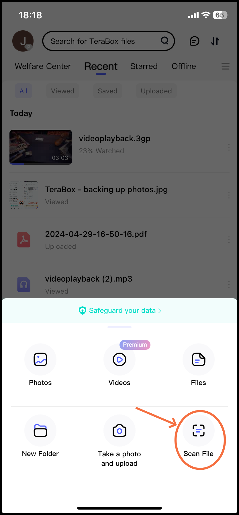 Using TeraBox to Scan Documents on iPhone 01