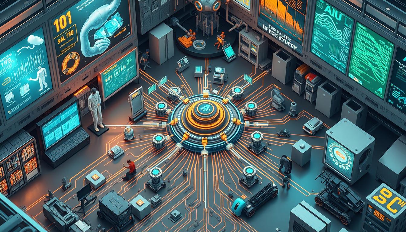 AI applications in healthcare, finance, retail, manufacturing