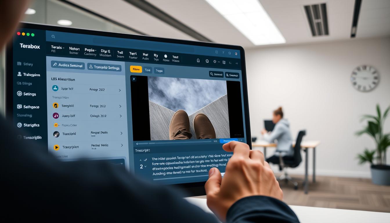 Terabox tutorial for transcribing audio and video