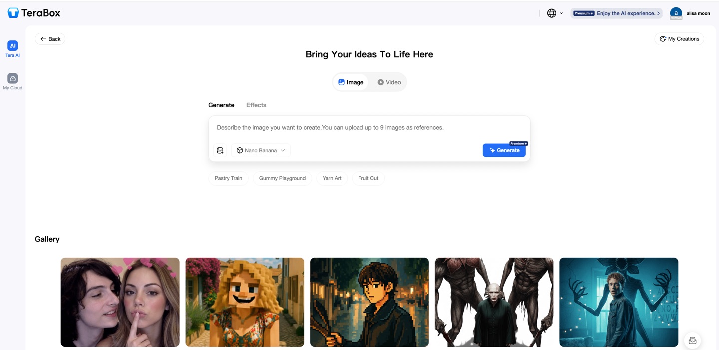 How to Use TeraBox AI Image Generation-Step 1-2