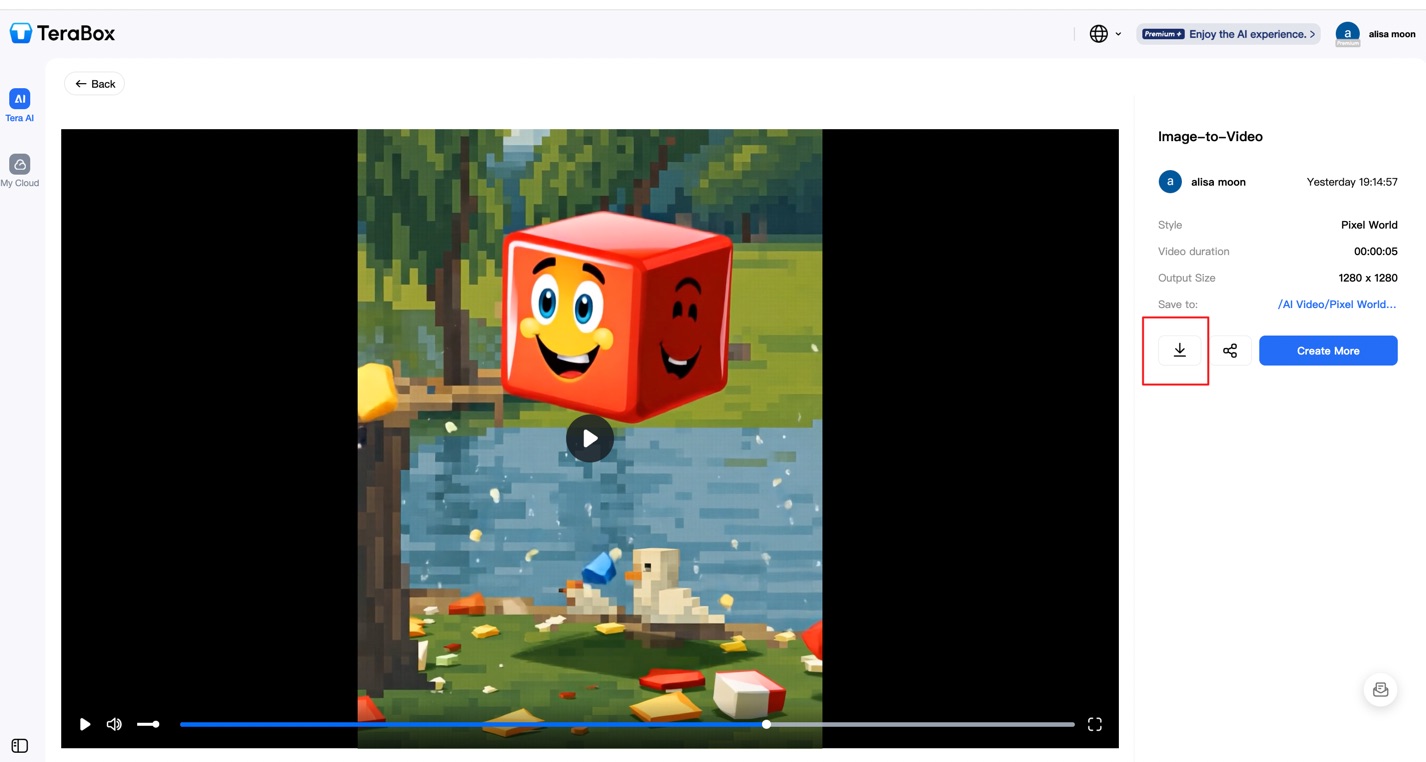 How to Use TeraBox AI Video Generation-Step 4-1