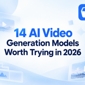 Banner for the blog post “14 AI Video Generation Models Worth Trying in 2026” with TeraBox logo