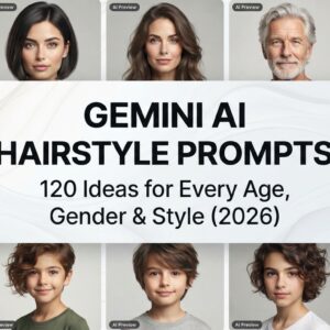 Gemini AI Hairstyle Prompts: 120 Ideas for Every Age, Gender & Style (2026)